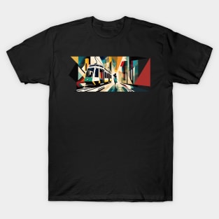 The Art of Trams - Soviet Realism Style #001 - Mugs For Transit Lovers T-Shirt